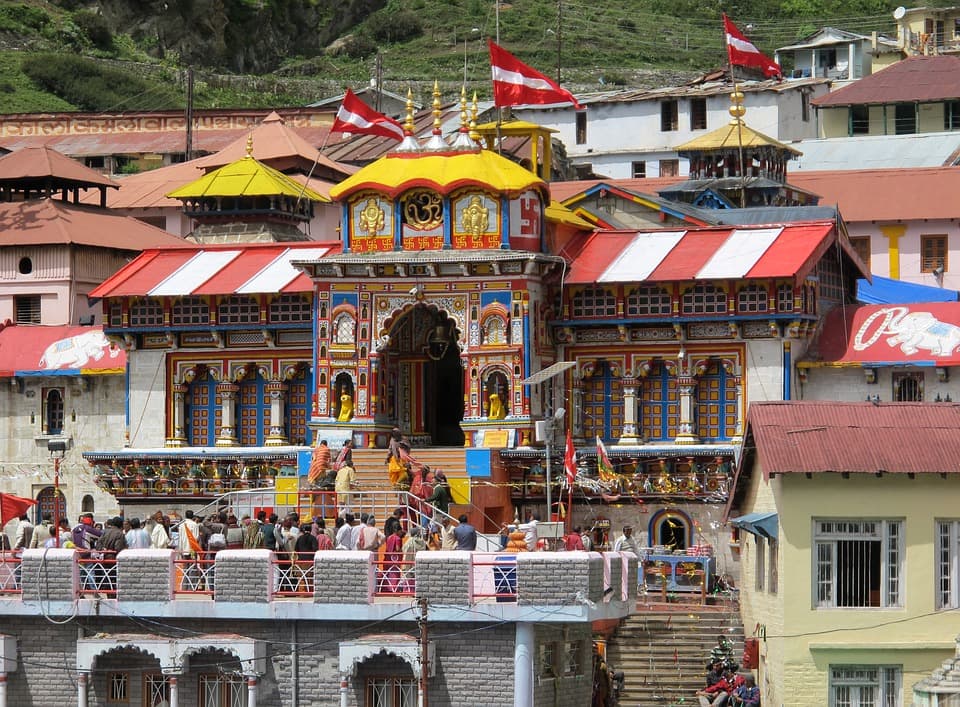 Badrinath Yatra route through the Himalayas